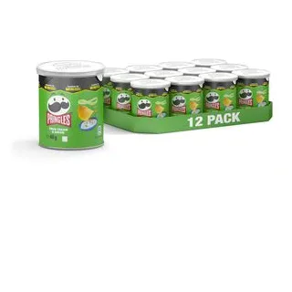 Pringles Sour Cream & Onion Chips 12x 40,0 g