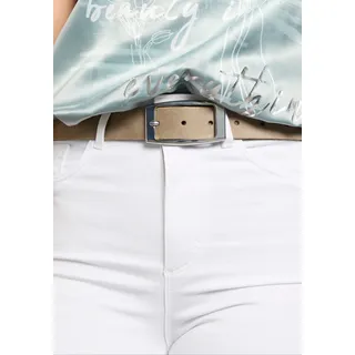 LAURA SCOTT Ledergürtel in taupe - NEW