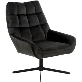 Actona Drehsessel Potsdam Velours 73 x 88 x 82 cm Grau