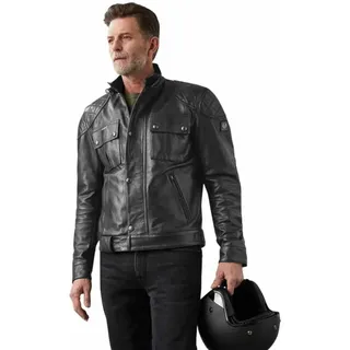 Belstaff Brooklands Lederjacke - Antique Black - 2XL