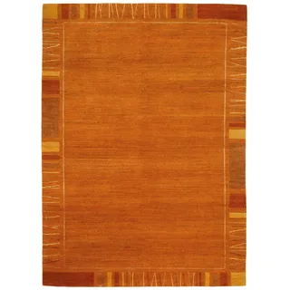 Wollteppich OCI DIE TEPPICHMARKE "Sensation Rekhi" Gr. 6, rosa (kupfer), B:200cm H:6mm L:300cm, Seide, Wolle, Teppiche, Wollteppich, handgeknüpft, Nepal, reine Wolle, Wohnzimmer