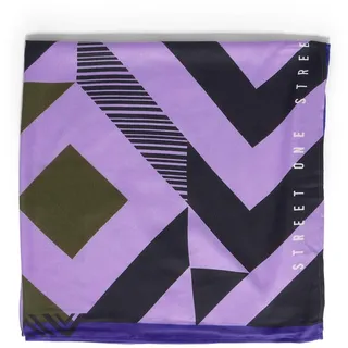 STREET ONE Damen A572481 Bedrucktes Tuch, Shiny Lilac, A