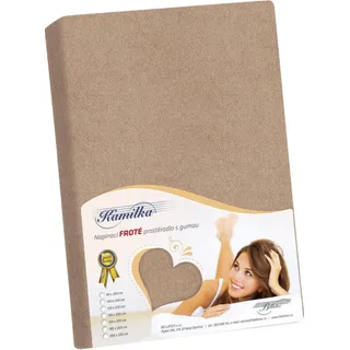 Frottee-Bettlaken - Kaffee - 120x200 - Braun
