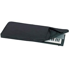 GEWA Keyboardabdeckung Economy, Keyboard Cover (hochwertiger Staubschutz für Keyboards, praktische Gurteinfassung, aus robustem Nylon, Maße: 133 x 40 x 6 cm), Schwarz