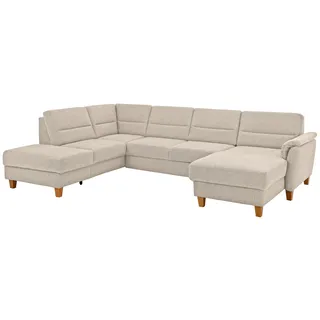 Home Affaire Wohnlandschaft Mikrofaser 3-Sitzer Beige