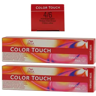 Wella Color Touch Vibrant Reds 4/6 mittelbraun violett 60 ml