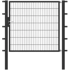 Alberts Zauneinzeltür, 150 cm Breite, in versch. Höhen, grau