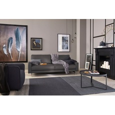 Bild sofa 2-Sitzer »hs.450«, Armlehne niedrig, Fuß chromfarben glänzend, Breite 164 cm, braun