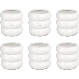 Butlers Becher (6er Set) Hoop , Weiß , Keramik , Geschirr, Tassen, Kaffeebecher