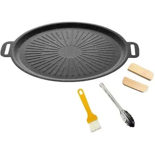Portable gasgrill, antiaanbakpan für den Hausgebrauch, teppanyaki, Korea-Grill, tragbar, Solarenergie-Grillpan