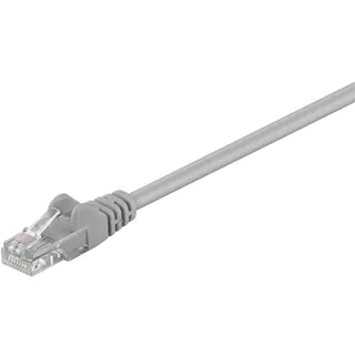 goobay CAT 5e Netzwerkkabel grau, 0.25 m CAT5e, 0.25 m),