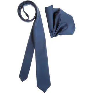 Bruno Banani Krawatte Set, mit Einstecktuch, 2 Stk. inklusive Einstecktuch, blau,