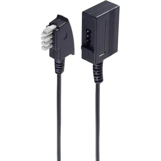 ShiverPeaks Fax Verlängerungskabel [1x TAE-N-Stecker - 1x TAE-N-Kupplung] 6m