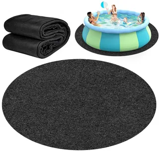 CEWROM Pool Bodenplane Runden, Poolunterlage rutschfeste Unterlage für Aufstellpools & Whirlpools, Robust, Einfach zu Verlegen, Ideal für Outdoor, verlängert die Lebensdauer der Auskleidung (370)