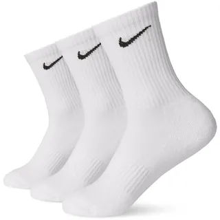 Nike Everyday Lightweight Crew Funktionssocken 3 Paar Weiß/Black 42-46