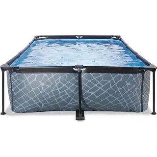 EXIT TOYS EXIT Stone Pool 300 x 200 x 65 cm inkl. Filterpumpe