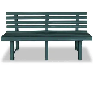 vidaXL Gartenbank 145,5 cm Kunststoff Grün - Grün