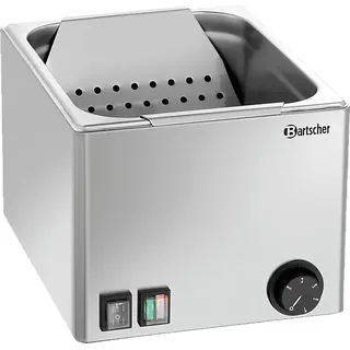 Bartscher Pommeswärmer 12-150, Tischgerät 1/2 GN Edelstahl beheizt 270x350x220 mm - Silber