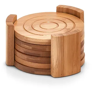 Zeller PRESENT Untersetzer, Glasuntersetzer-Set, 7-TLG., 12,7 x 12,7 x 7 cm,