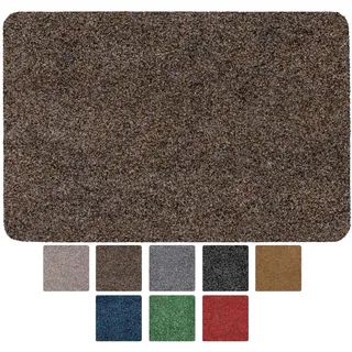 ANRO Fußmatte Schmutzfangmatte Türmatte rutschfest Fußabstreifer abwaschbar robust für Eingang, Haustür, Flur innen & außen Poet, 40 x 60 cm (Rechteckig)