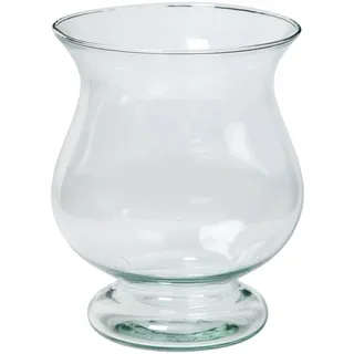 INNA-Glas Glas Pokalvase ZANIYE mit Fuß, transparent, 20 cm, Ø 17 cm | Tischvase