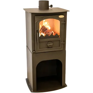 Kaminofen Holz CID Holzofen 7,5 kW Kamin Ofen Dauerbrandofen Werkstattofen Schwedenofen Hüttenofen Heizofen