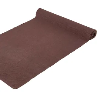 Homescapes Tischläufer braun 44/178 cm, 100% Baumwolle , Braun , Textil , Uni , Rechteckig , 44x178 cm , Oeko-Tex® , Heimtextilien, Wohntextilien, Tischwäsche, Tischläufer
