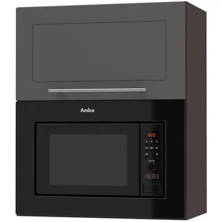 Feldmann-Wohnen Hängeschrank Mikrowellenumbauschrank 60 x 32,5 x 72 cm Grau