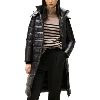 Tommy Hilfiger Damen. WW0WW47356 Gloss Maxi Coat schwarz M