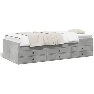 vidaXL Tagesbett mit Schubladen 90 x 200 cm grau