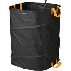 Bild von PopUp-Gartensack mit Griffen, Platzsparend faltbar, Fassungsvermögen: 175 L, Höhe: 70 cm, Breite: 50 cm, Schwarz/Orange, Ergo, 1028372