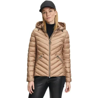 Betty Barclay Damen Steppjacke mit abnehmbarer Kapuze Chanterelle,42