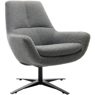 BeType Drehsessel Be Organic Standard Back Polyester 81 x 92 x 83 cm Grau drehbar