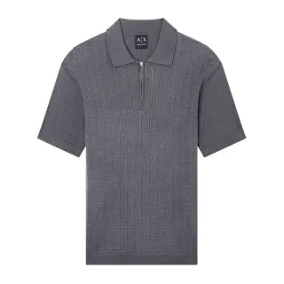 A|X Armani Exchange für Herren. XM002438AF22249U8144 Polo Classic grau (S), Lässig, Baumwolle, Kurzarm