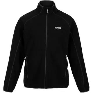 Regatta Herren Jacke Outdoorjacke Fleecejacke Hadfield, Farbe:Schwarz, Artikel:-800 Black, Größe:M