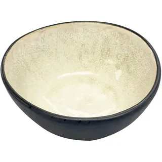 Novel Müslischale , Creme , Keramik , Farbverlauf , organisch , 16.2x15 cm , Lfgb, Handmade Quality , lebensmittelecht , Geschirr, Schalen & Schüsseln, Müslischalen