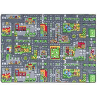 Pergamon Straßenteppich Beidseitig Metropolis Bunt 100x165cm