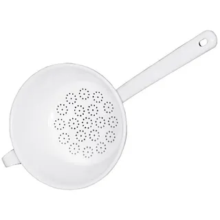 RIESS Passiersieb 18 cm Emaille weiß
