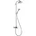 Croma Showerpipe 220 1-jet mit Einhebelmischer Silber 27222000