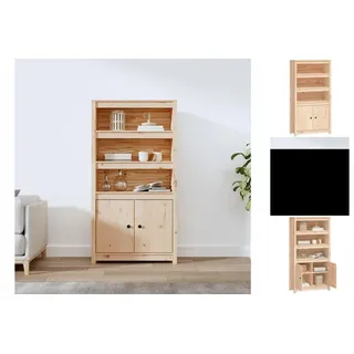 vidaXL Highboard 80x35x154 cm Massivholz Kiefer