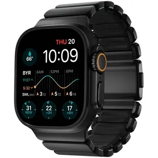 Nomad Stratos Band - 49mm | Black Titanium | Black FKM