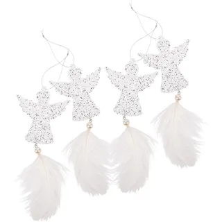 TOYANDONA 4 Stück Teiliges Weihnachtsengel Hängende Deko Anhänger Miniatur Engel Ornaments Für Auto Rückspiegel Weihnachtsbaum Fenster Wand Festliche Wohnraumgestaltung
