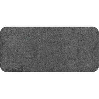 Salonloewe Fußmatte waschbar Anthrazit 030x060 cm Schuhparkplatz einfarbig Eingangs-Matte schmal
