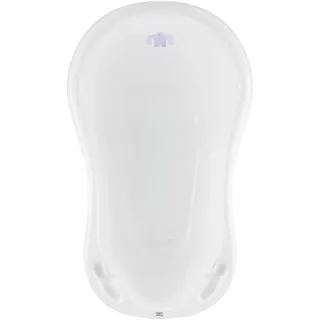 Hylat Baby - Yeli Weiß - Babywanne mit Stöpsel - TÜV Rheinland zertifiziert - stabil und bequem, Ideal für Neugeborene und Babys bis zu 12 Monaten - Lite-Kollektion - Praktische, Kinder, Baden
