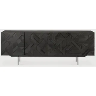 Ethnicraft Graphic Indoor Anrichte Teakholz Schwarz