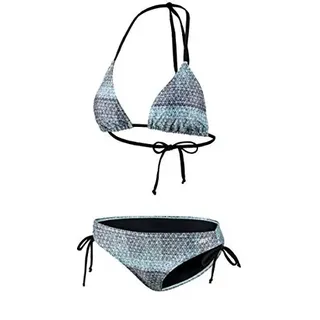 BECO Beermann GmbH & Co. KG Damen Bikini-Set, türkis/schwarz, 40, 34111