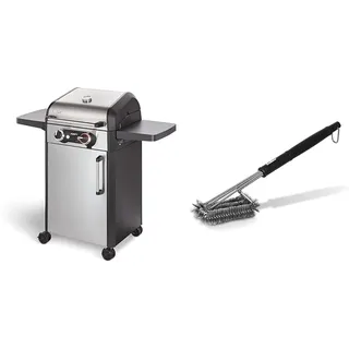 Enders Elektrogrill eFLOW PRO 2 TURBO, mit Gussrost SWITCH GRID & PREMIUM GRILLBÜRSTE MIT EDELSTAHLBORSTEN 8814 Kunststoffgriff