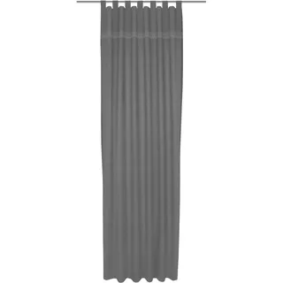 Vorhang WIRTH "Wiessee" Gr. 3, grau, B:150cm H:175cm, Jacquard, Baumwolle, Leinen, Modal, Gardinen, Vorhang