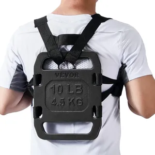 Vevor Ruck-Gewichte Gusseisen, 10 Pfund Paar Ruck-Platten, Gewichte für Rucking, verstellbare Ruck-Platten mit Riemen, für Schwingen, Kniebeugen, Krafttraining, Gewichtheben,