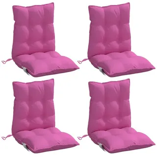 vidaXL Niedriglehner-Auflagen 4 Stk. Rosa Oxford-Gewebe